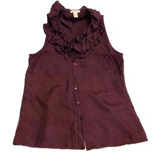 J. Crew Ruffle Collar Blouse